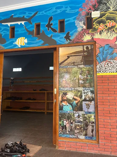 Inside the Banyuwedang office, where trips are booked